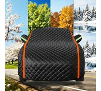 Telo Copriauto Antigrandine Impermeabile per Jaguar E-Pace 2017-2023,Telo Copriauto da Esterno Completo Copertura Anti Uv Resistente Alla Neve con Cerniera E Cinghia Antivento