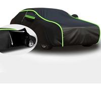 Telo Copriauto Antigrandine per BMW 5 Series F10, Telo Auto Esterno, Copertura Auto per Esterno, Telo Auto Impermeabile Traspirante, Anti-UV, Protezione Dal Sole con Cerniera(Black Green,Thick)