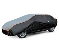 WALSER Telo Copriauto antigrandine, copertura per auto antigrandine, telone protettivo idrorepellente Basic, telo copriauto traspirante Misura 5 - antracite-nero