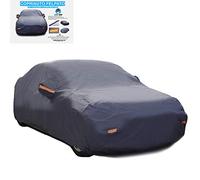 Telo COPRIAUTO Auto Copri Auto Felpato 250g con 6 strappi catarifrangenti - Impermeabile e con Doppia Cucitura - Size