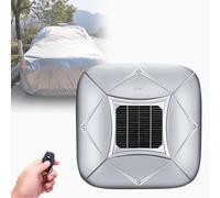 Telo Copriauto Automatico Con Ricarica Solare, Tenda Parasole Portatile Impermeabile Per Tutte Le Stagioni, Tenda Da Esterno Completa Per Berline Protezione Da Sole Pioggia Neve E Grandine Silver-2L