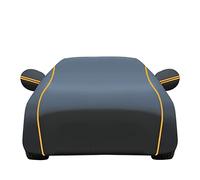 Telo Copriauto Compatibile con Kia Rio Copertura Auto Impermeabile Telo per Auto da Esterno antipolvere antivento anti-neve protezione UV con Zip Laterale,Nero-Arancione