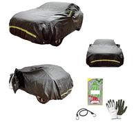 TELO COPRIAUTO FELPATO COMPATIBILE CON CITROEN C3 Aircross PureTech 82 Feel COPERTURA ANTIGRANDINE CON STRISCE CATARIFRANGENTI-FLUO TG.L 482X196X140CM TELO PER AUTO IMPERMEABILE