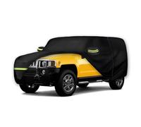 Telo copriauto impermeabile per Hummer H2 SUV 2002-2009 (nero) 210T Custom 6 strati Heavy Duty impermeabile protezione per tutte le condizioni atmosferiche all'aperto