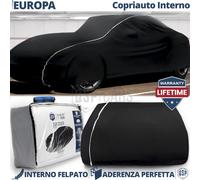 TELO COPRIAUTO Interno Per Lotus Europa Felpato Traspirante Nero Garanzia A VITA