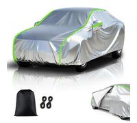 Telo Copriauto Invernale per Corvette C5/C6/C7(1997-2019),Copri Auto per Esterno Impermeabile Stagioni Antivento Antineve Protezione UV Auto Copriauto,con Zip Laterale,Argento-Verde