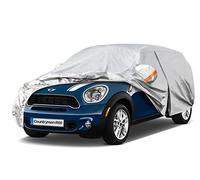 Telo Copriauto, Kayme Copertura per Auto Impermeabile, Compatibile con Mini Countryman R60(2010-2016), Anti UV Anti Vento Antipolvere a 6 Strati con Cerniera e in Cotone.(Consegna in 3-7 giorni)