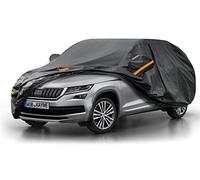 Telo Copriauto, Kayme SUV Copertura per Auto Impermeabile, Compatibile con 2017-2024 Skoda Karoq, Anti UV Anti Vento Antipolvere a 7 Strati con Cerniera e in Cotone.(Consegna in 3-7 giorni)