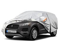 Telo Copriauto, Kayme SUV Copertura per Auto Impermeabile, Compatibile con 2018-2024 Jaguar E-Pace, Anti UV Anti Vento Antipolvere a 6 Strati con Cerniera e in Cotone.(Consegna in 3-7 giorni)