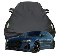 Telo Copriauto per Audi RS6 Touring ABT 760hp, Anti-Neve Graffio UV Copertura, Tutte Le Stagioni Protezione Oxford Telone per Auto,Black