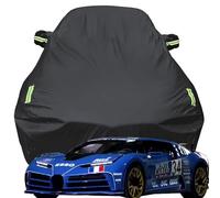 Telo Copriauto per Bugatti Centodieci, Telo Copriauto da Esterno, Coperture per Carrozzeria, Impermeabile Anti UV Anti Vento e Antipolvere,Black-Plus-Cotton