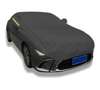 Telo copriauto per esterni Antigrandine,per Fia-t Topolino 2023-2024(Microcar) Mezza Copertura Auto con Strisce Riflettenti e Corde Antivento, Mezzo Telo Auto Resistente Polvere Graffi Neve