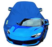 Telo Copriauto per Ferrari 296 GTB, Impermeabile Resistente Antipolvere Resistente ai Raggi UV AntiGraffio Copertura Auto Esterna,Blue-Plus-Cotton