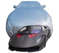 Telo Copriauto per Lamborghini Sesto Elemento, Telo Copriauto da Esterno, Coperture per Carrozzeria, Impermeabile Anti UV Anti Vento e Antipolvere,Silver