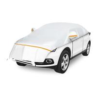 Telo Copriauto Suv Ninonly All Weather Light Telo Copri Auto Tessuto Oxford 210D Resistente ai Raggi UV Telo Auto Suv impermeabile con Strisce Riflettenti per SUV, Neve M(per Berlina 4.5-5M)