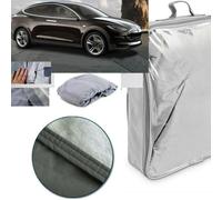 TELO COPRIAUTO TELATO FELPATO PER TESLA X ANNO 2015 IMPERMEABILE ANTIGRANDINE
