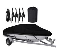 Telo Copribarca Impermeabile 11ft-27ft, Telo Copribarca Trasportabile In Resistente Poliestere Oxford 210D, Adatto Per Scafi A V, Tri-scafi E Runabout(20~22FT)