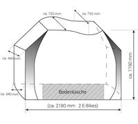 Telo copribici protettivo professional per 2 bici