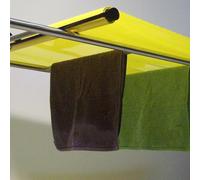 Telo copribucato plastificato impermeabile giallo rullo 5 metri con ganci da balcone esterno
