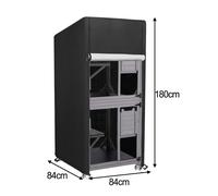 Telo Copricasa Impermeabile per Gatti da Esterno con Due Cerniere e Coulisse Reg