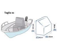 TELO COPRICONSOLLE BARCA COPRI CONSOLLE COVER PILOTINA IMPERMEABILE RESISTENTE