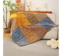 Telo Copridivano Copritutto per Divano 1 2 3 4 Posti Multiuso Copriletto Matrimoniale Copritutto Campeggio Picnic Panno Asciugamani Divano(Style12,71x102in)