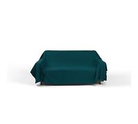 Telo Copridivano Tinta Unita Max Color - Telo Arredo Divano Made in Italy - Telo Copritutto 100% Cotone, Verde Petrolio, 1 Posto
