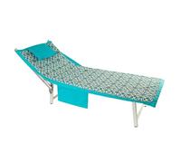 Telo Coprilettino Mare Maioliche con Tasche e Cuscino Gonfiabile K080 Turchese INTIMOEGIDIO