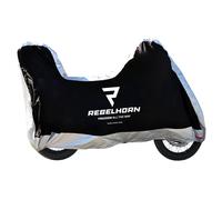 Telo coprimoto con custodia Rebelhorn Cover II Top Box nero-argento XL