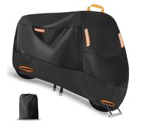 Telo Coprimoto da Esterno Impermeabile per Piaggio Beverly S 400 HPE, Oxford Copri Moto da Esterno con Fori di Blocco Anti UV Copertura Moto Universale,Black