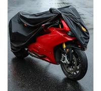 Telo Coprimoto Impermeabile, per Yamaha XJ6 XJ6F XJ6N Diversion 2009-2015, Antipolvere e Antipioggia, in Tessuto Oxford Esterni, con Fori Serratura, per Tutte Le Stagioni,Black-XXL
