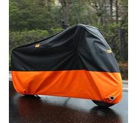 Telo Coprimoto Impermeabile, per Yamaha XJ6 XJ6F XJ6N Diversion 2009-2015, Antipolvere e Antipioggia, in Tessuto Oxford Esterni, con Fori Serratura, per Tutte Le Stagioni,Black Orange-L