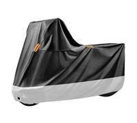 Telo Coprimoto per BMW Motorrad HP4 Race, Impermeabile Telo Moto, Copertura Antifurto Protezione UV Pioggia con Strisce Riflettenti E Fibbia Antivento,B-Black+Silver-240 * 125 * 90cm