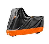 Telo Coprimoto per BMW Motorrad HP4 Race, Impermeabile Telo Moto, Copertura Antifurto Protezione UV Pioggia con Strisce Riflettenti E Fibbia Antivento,A-Black+Orange-240 * 125 * 90cm