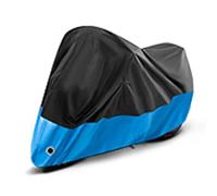 Telo Coprimoto per Yamaha FZS 1000 Fazer Teli per Moto Scooter Impermeabile Copri Moto da Esterno Copertura Motociclo Parapioggia moto,Black blue-265 * 105 * 125CM