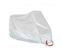 Telo Coprimoto Resistente a Acqua Telo Coprimoto Universale Anti-UV Per Esterni Impermeabile Per Moto Scooter Bicicletta Taglia SML XL 2XL 3XL 4XL Telo Copri Moto(Silver white,190T-4XL-295X110X140)