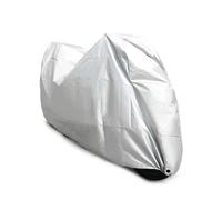 Telo Coprimoto Resistente a Acqua Telo Coprimoto Universale Oxford Impermeabile Anti-UV E Antipolvere Con Fori Per Serratura Per Tutte Le Stagioni Telo Copri Moto(Thicken sliver,4XL)