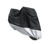 Telo Coprimoto Resistente a Acqua Telo Coprimoto Universale Oxford Impermeabile Anti-UV E Antipolvere Con Fori Per Serratura Per Tutte Le Stagioni Telo Copri Moto(Ordinary black,XL)