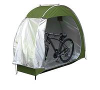 Telo Coprimoto Resistente a Acqua Tenda Bici Riporre Attrezzature Biciclette All'aperto Deposito Portatile Attrezzi Giardino E Telo Copribici 210D Attrezzatura Portatile Telo Copri Moto(Green)