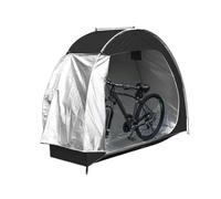 Telo Coprimoto Resistente a Acqua Tenda Bici Riporre Attrezzature Biciclette All'aperto Deposito Portatile Attrezzi Giardino E Telo Copribici 210D Attrezzatura Portatile Telo Copri Moto(Black)