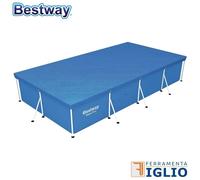 Telo Copripiscina Copertura per Piscina Rettangolare Fuori Terra da 400x211 cm