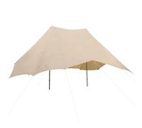 Telo copritenda per Tenda da Campeggio, Parasole, Resistente, per Tetto Superiore, per Tenda a Campana da 3 m, 4 m, 5 m, 6 m e 7 m (Beige, per Tenda a Doppio Tetto (6x4 m))