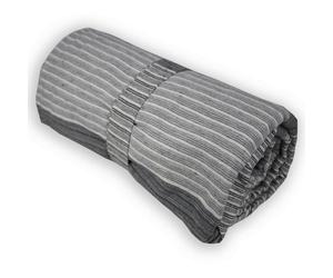 Telo Copritutto Cotone Arredo Multiuso Copridivano Copriletto Creta Dis.3Grigio