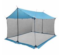 Telo da campeggio con pareti in rete, 340 x 260 x 220 cm, colore: Blu