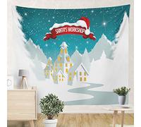Telo Da Parete Christmas Of Santa Claus Workshop North Pole Arazzo Decorazione Arazzi Estetica Per Dormitorio Dormitorio Universitario M