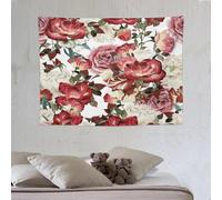 Telo Da Parete Florals Peony Red Roses Flower Bloom Red Pink White Tapestry Decorazione Arazzii Arte Muraria Arazzo Per Dormitorio Soggiorno Camera Da Letto S