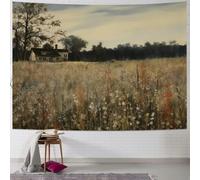 Telo Da Parete Wildflowers Field Decorazione Arazzo Non Sbiadisce Facilmente Per Soggiorno Libreria L