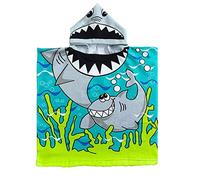 Telo da spiaggia con cappuccio per bambini, super assorbente, con motivo animale, in morbida microfibra, per bambini e ragazze, per interni ed esterni, nuoto, vacanze, parchi acquatici
