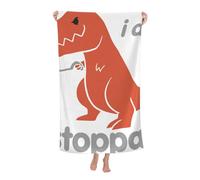 Telo da spiaggia I Am Unstoppable T Rex in microfibra, telo da spiaggia, coperta tropicale oversize, grande, extra large, telo da piscina, asciugatura rapida, antisabbia, per donne, ragazze e bambini