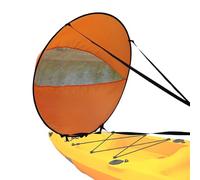 Telo da vela per kayak sop-kayak, portatile, pagaia da vento pieghevole | Velo a vento durevole per kayak e canoa, set di teloni da paddle facile da usare, telone per barca compatta